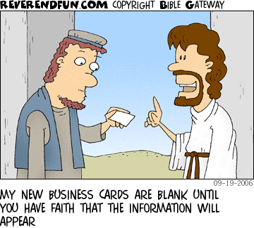 Word of Faith cartoon